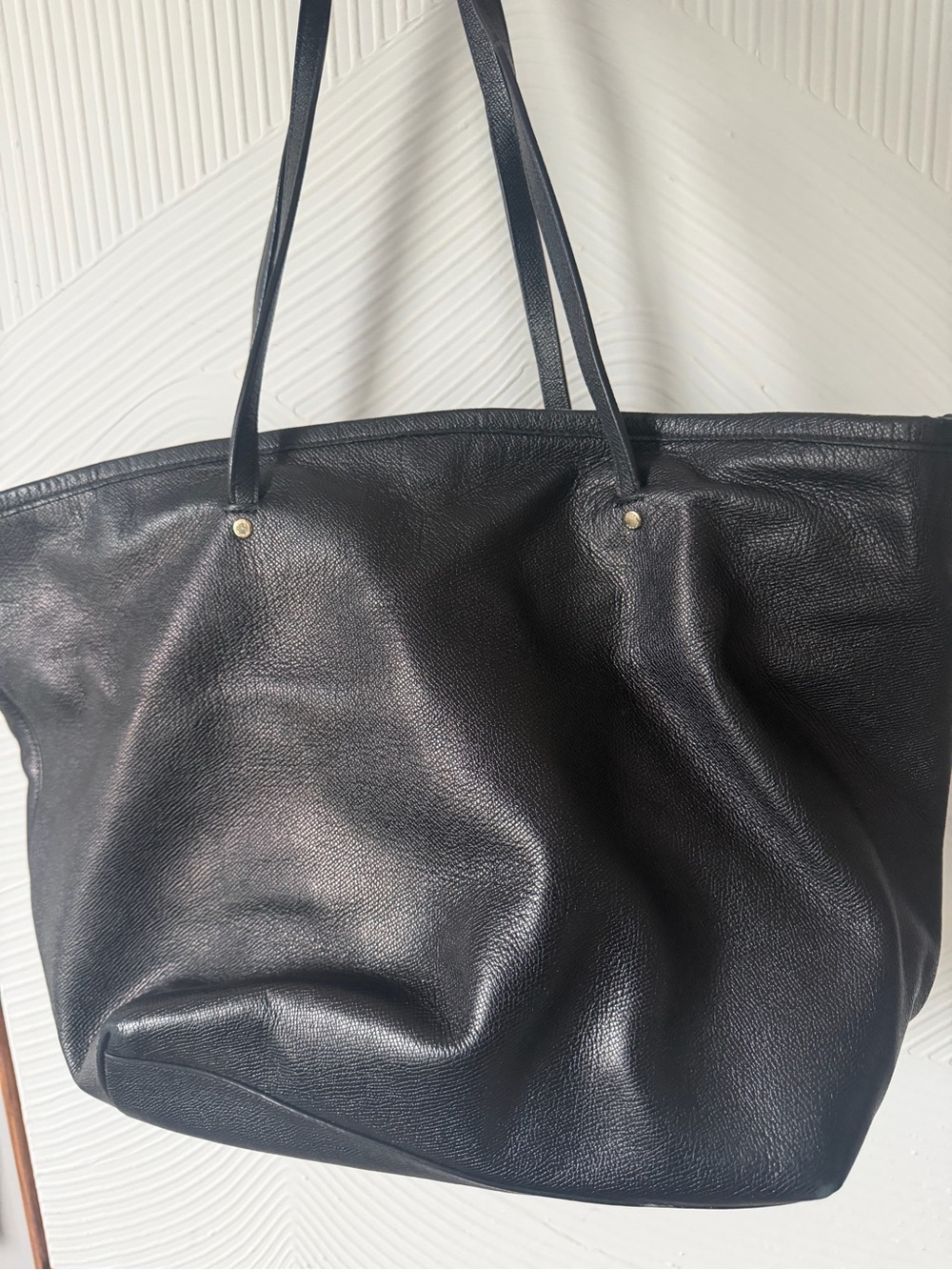 COACH Black Leather Tote Bag - Classic Everyday Carry G1723-57131E - Picture 5 of 14
